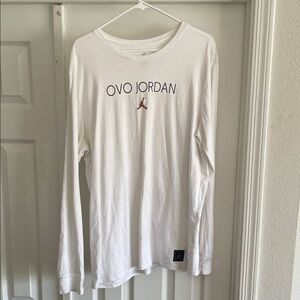 OVO White Long Sleeve Tee